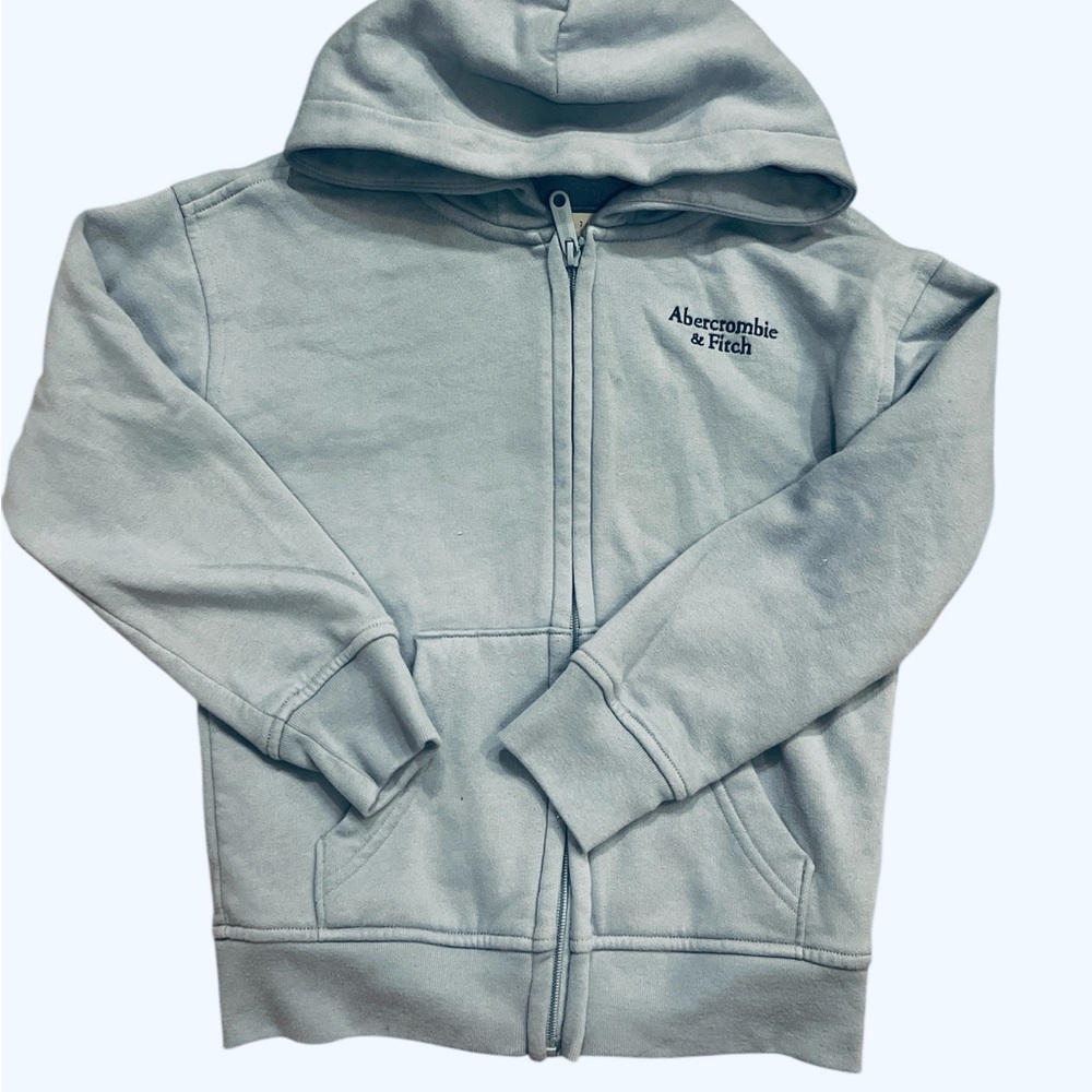 NWOT Abercrombie Kids Blue Zip-Up Hoodie Sweatshirt